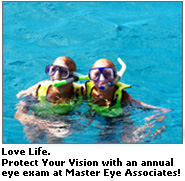 Glasses don't work for sports, try contact lenses including Acuvue contacts, colored contact lenses. 