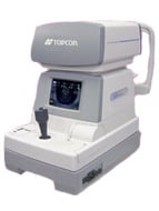 eye exam for glasses and contacts uses a Computerized automatic refractor